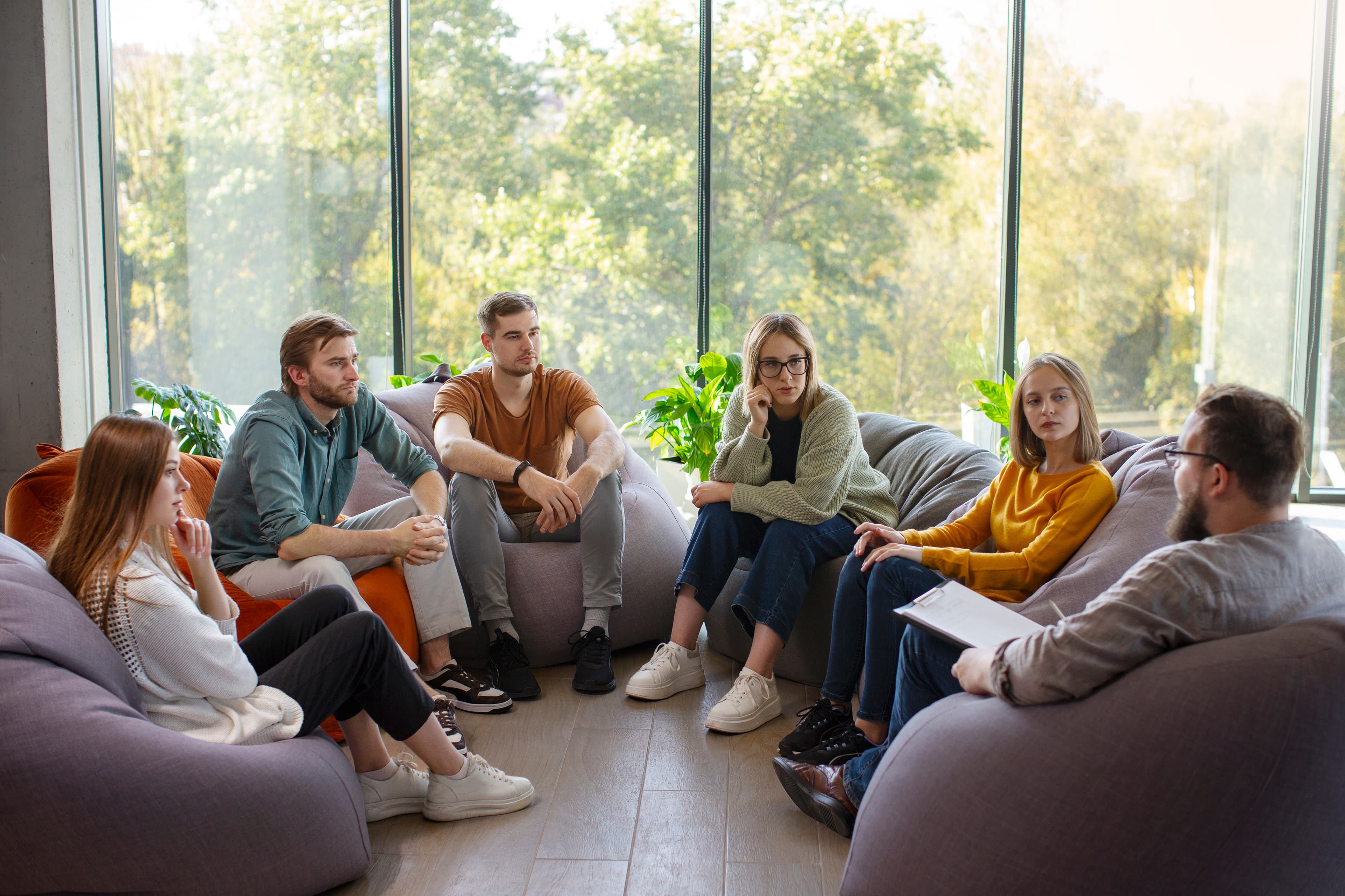 people sitting on couch