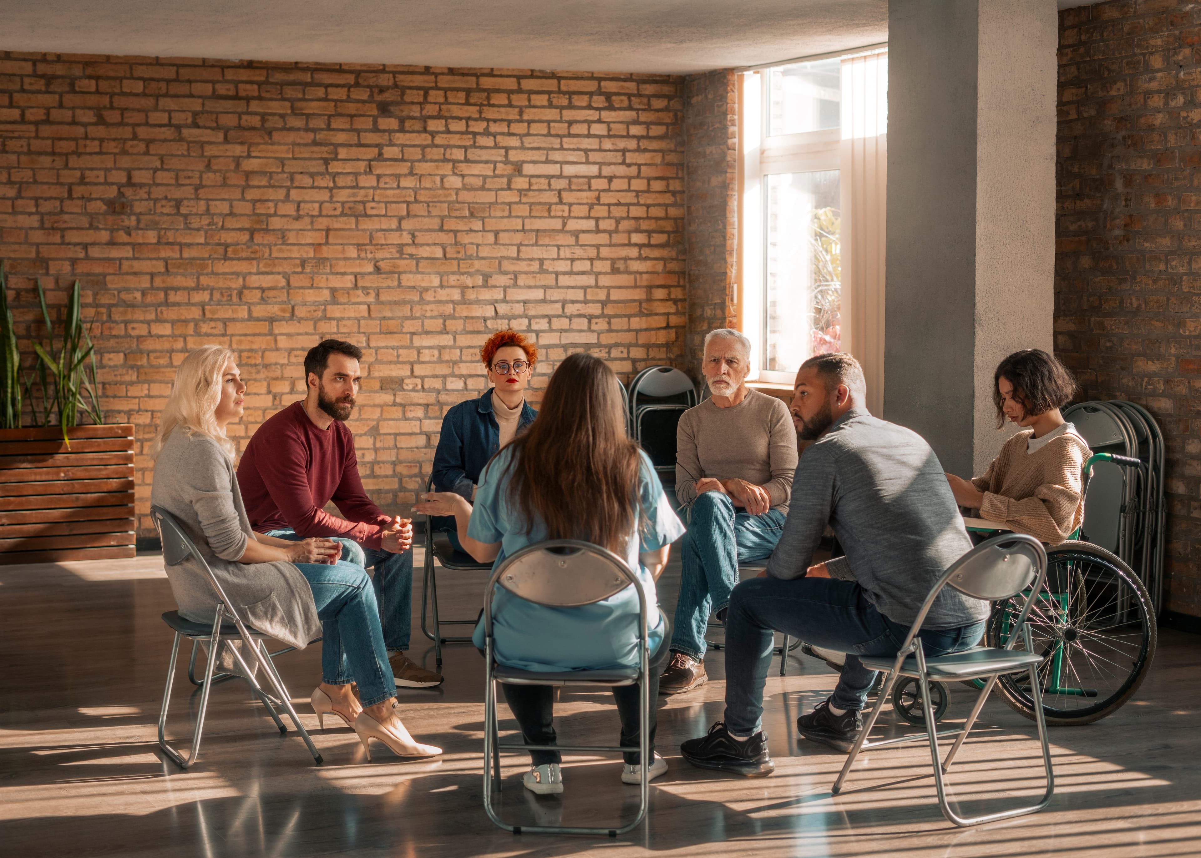 people sitting in chair